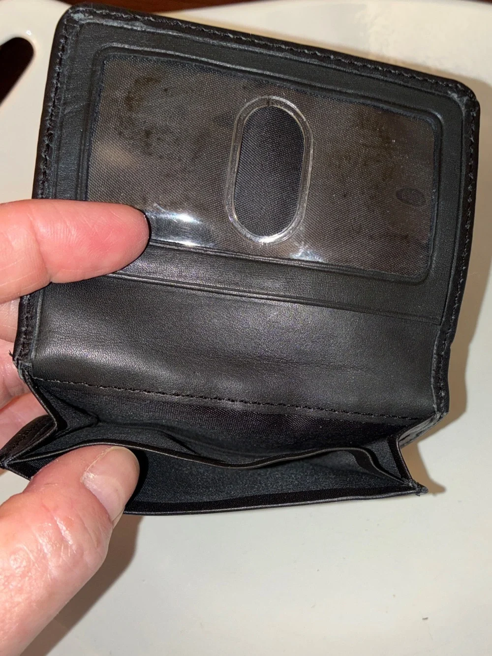 Wilson Leather small wallet/card holder, super soft black leather
